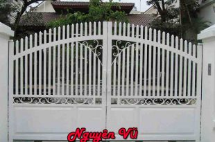 làm cửa sắt đẹp cửa cổng 2 cánh